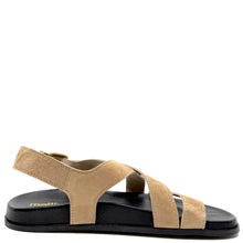 Load image into Gallery viewer, Mollini Halleya Camel Suede/ Black Sole Sandals
