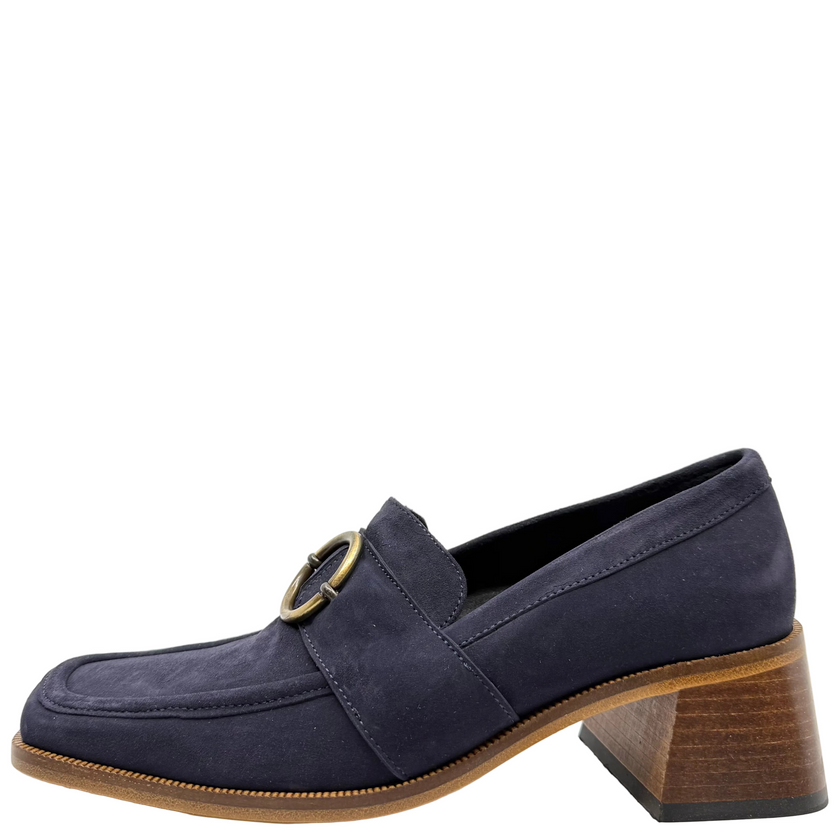 Beau Coops Anella Blue Suede Leather