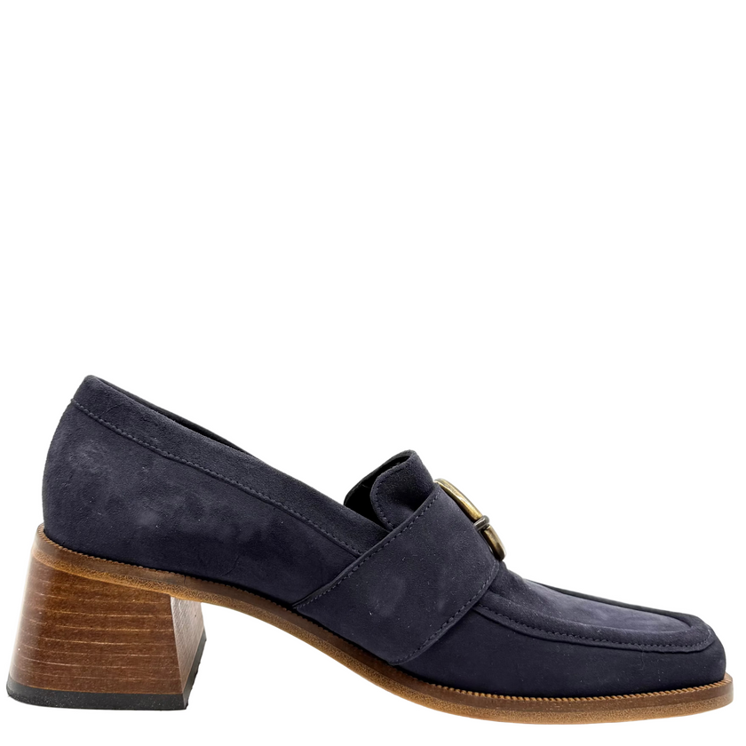 Beau Coops Anella Blue Suede Leather