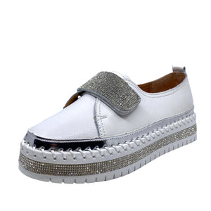 Just Bee Candi White Leather