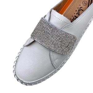 Just Bee Candi White Leather