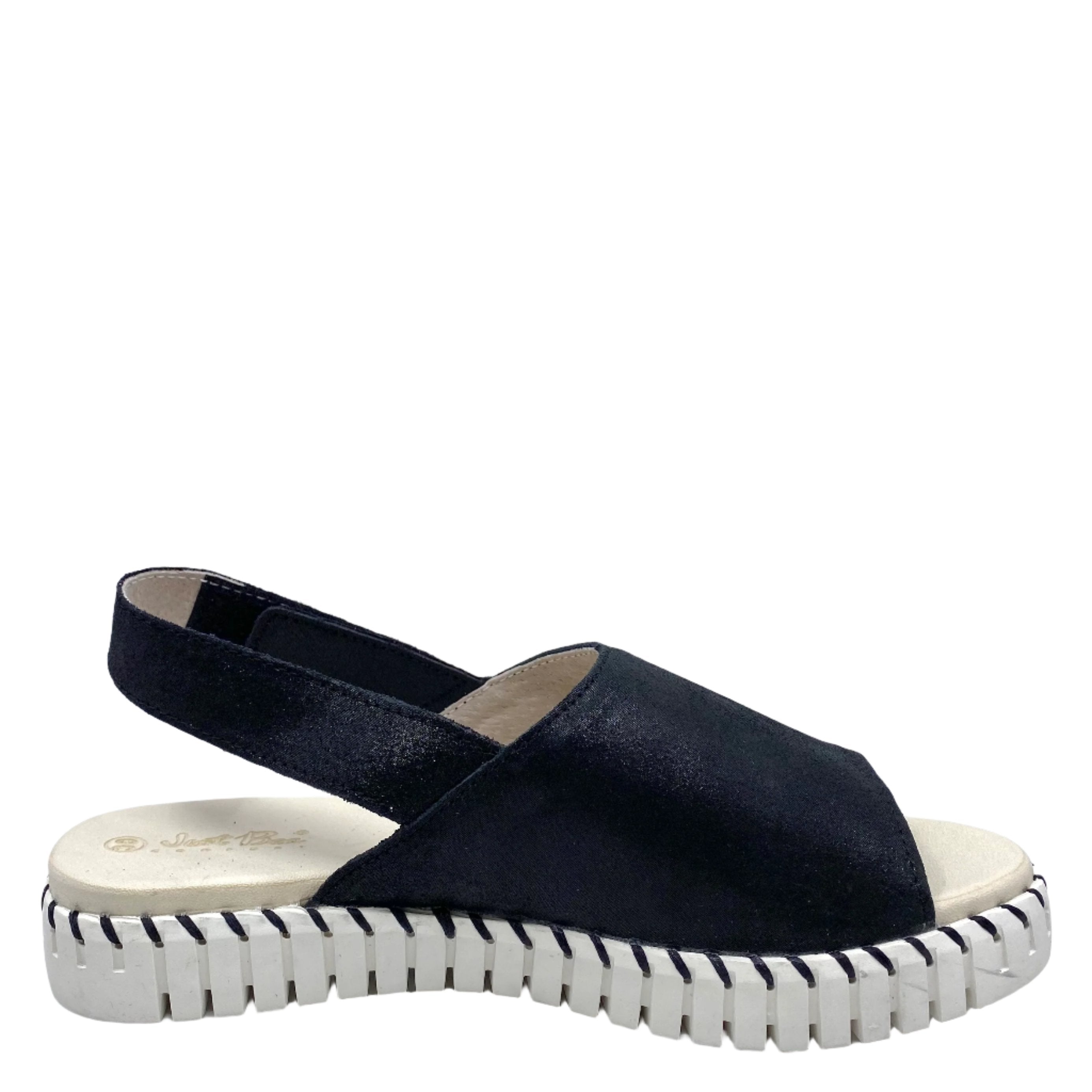 Just Bee Caves Black Shimmer Leather