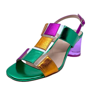 Django & Juliette Seymour Bright Metallic Multi Leather