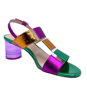 Django & Juliette Seymour Bright Metallic Multi Leather