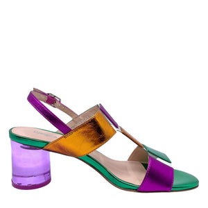 Django & Juliette Seymour Bright Metallic Multi Leather