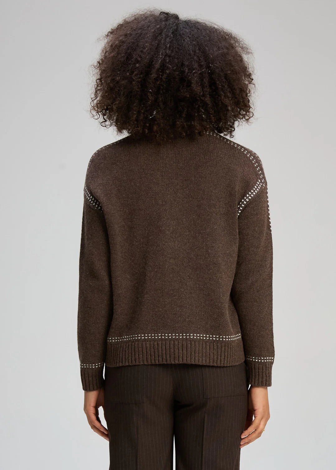 Zaket & Plover Tailored Cardi Cocoa
