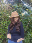 Cinnamon Creations Straw Fedora Hat Multi