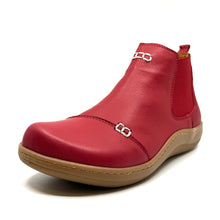 Load image into Gallery viewer, Sala Anita Ankle Boot Blood Red
