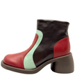 Fly London Hewi Ankle Boots Intense Rust/ Dark Mint/ Dark Brown