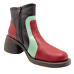Fly London Hewi Ankle Boots Intense Rust/ Dark Mint/ Dark Brown