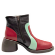 Fly London Hewi Ankle Boots Intense Rust/ Dark Mint/ Dark Brown