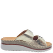 Sala Oasis Slides Gold Metallic Leather