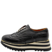 Alfie & Evie Houston Platform Sneaker Black Leather