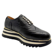 Alfie & Evie Houston Platform Sneaker Black Leather