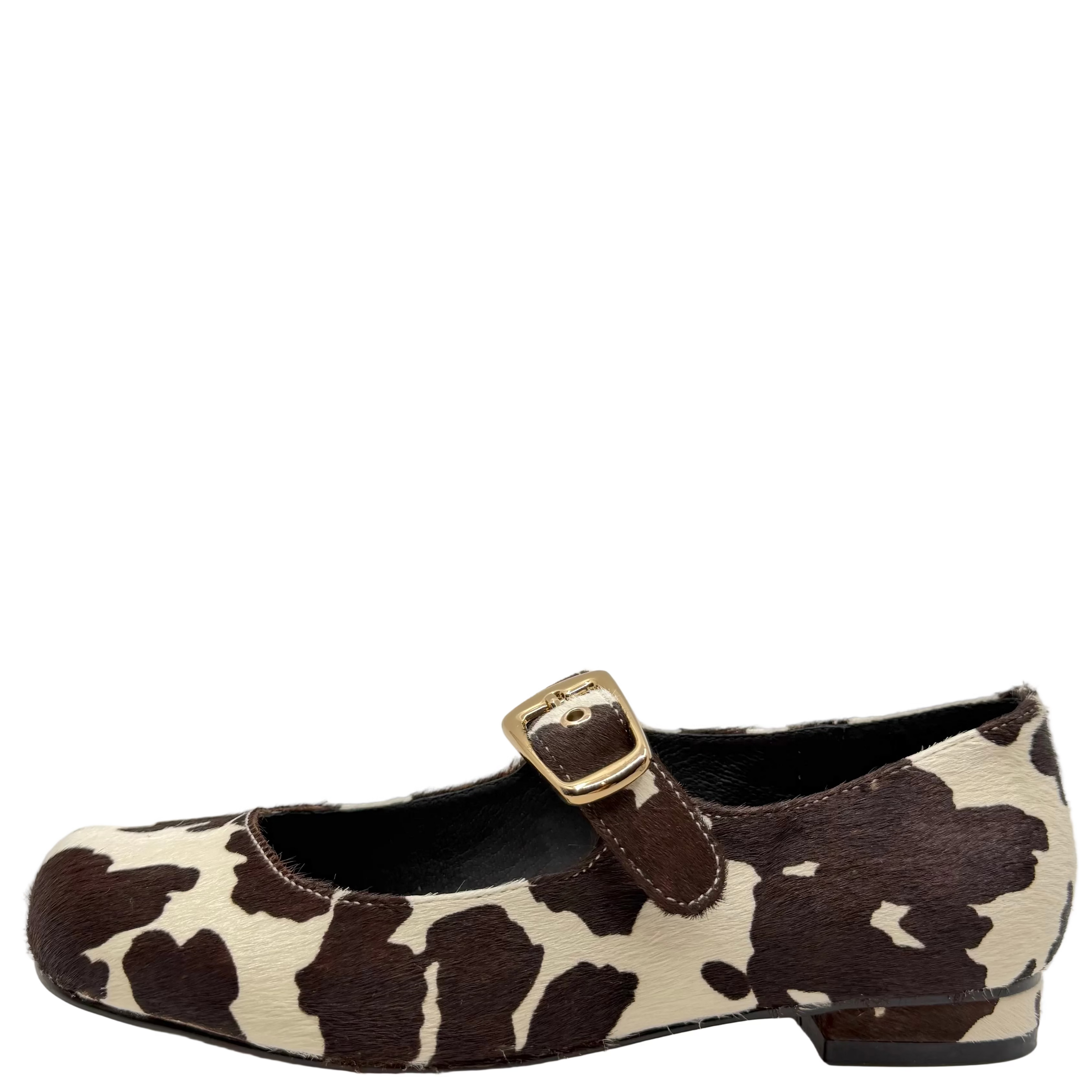 Tamara London Bern Ballet Flats Cafe/Cream Cow