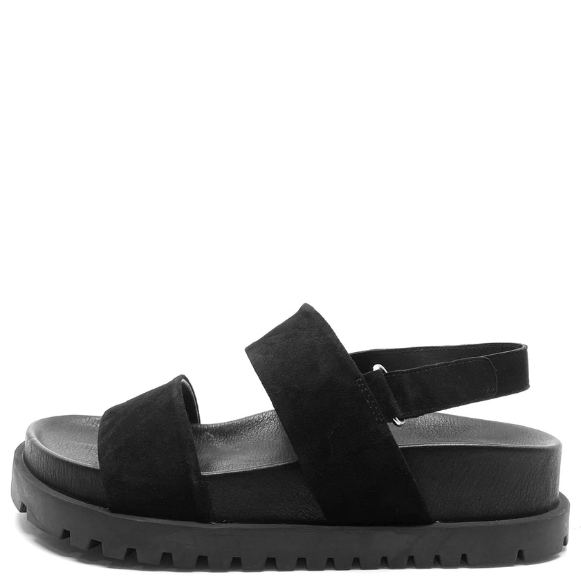 Django & Juliette Unaid Black/ Black Sole Suede