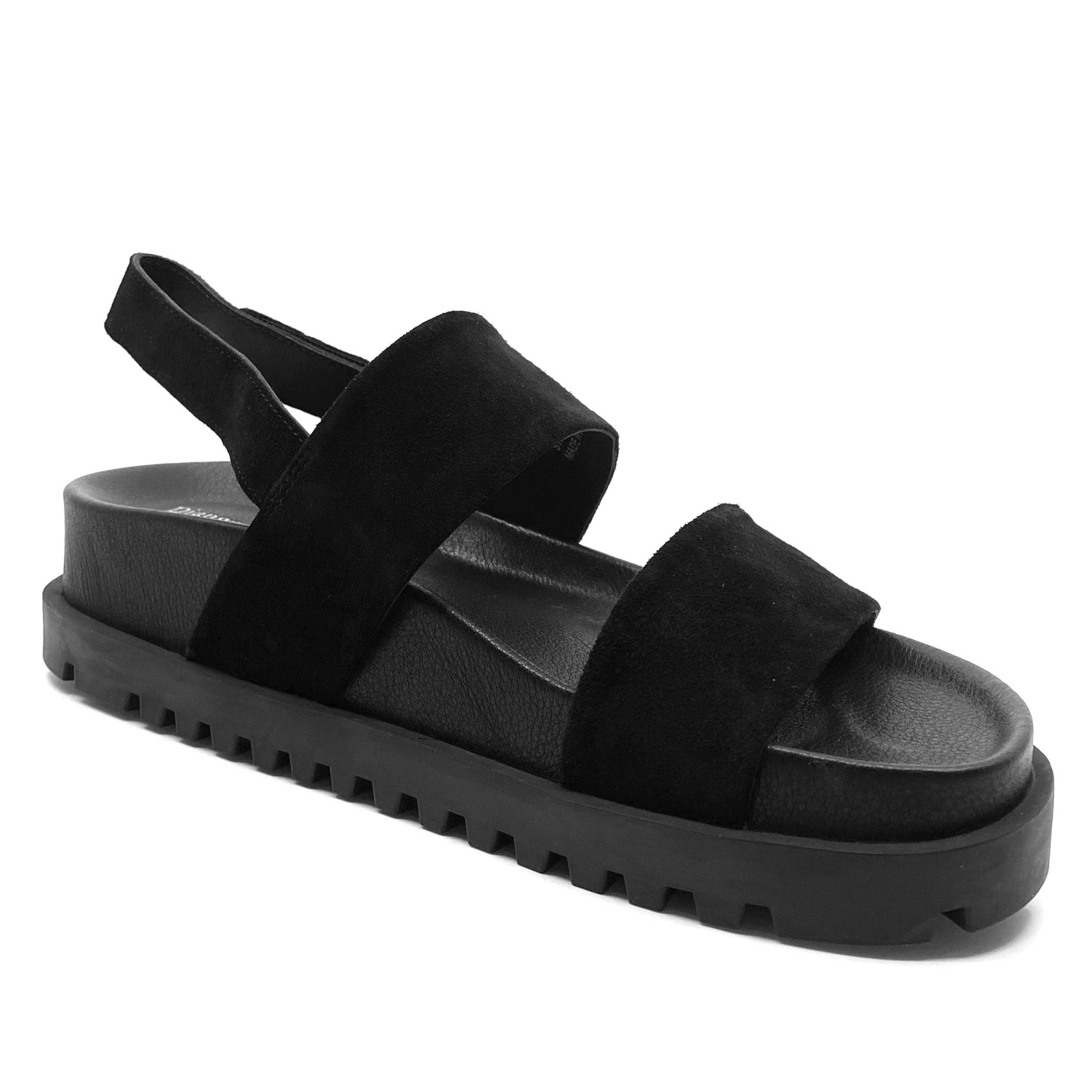 Django & Juliette Unaid Black/ Black Sole Suede