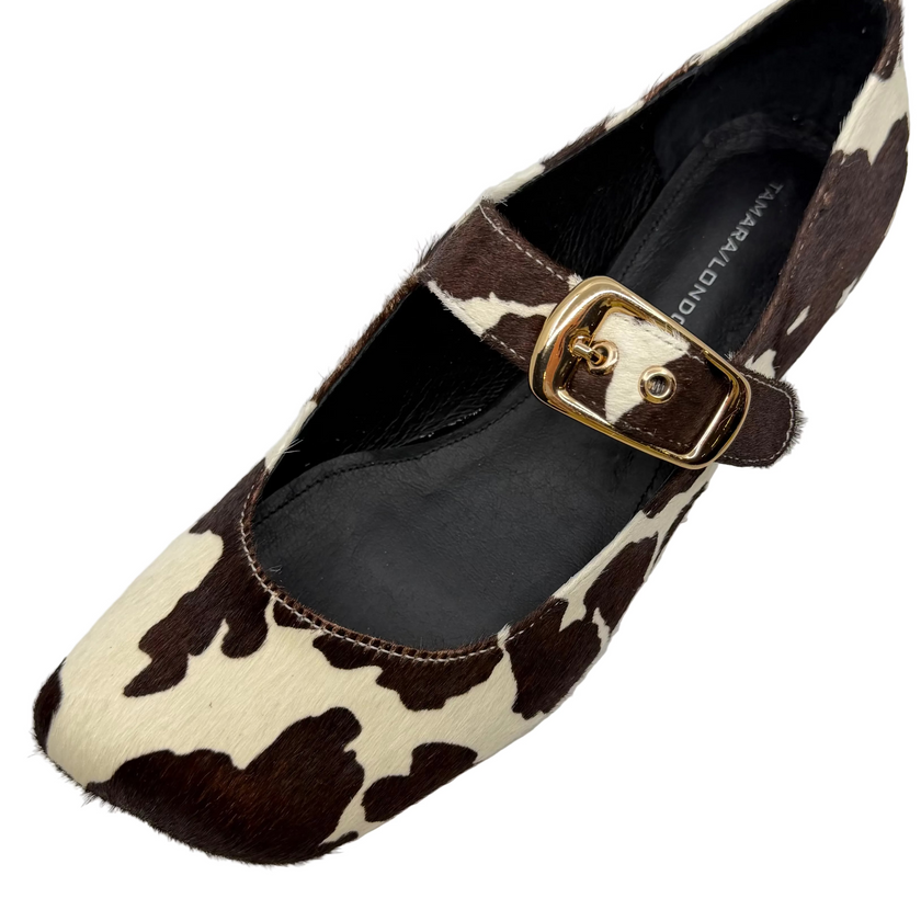 Tamara London Bern Ballet Flats Cafe/Cream Cow