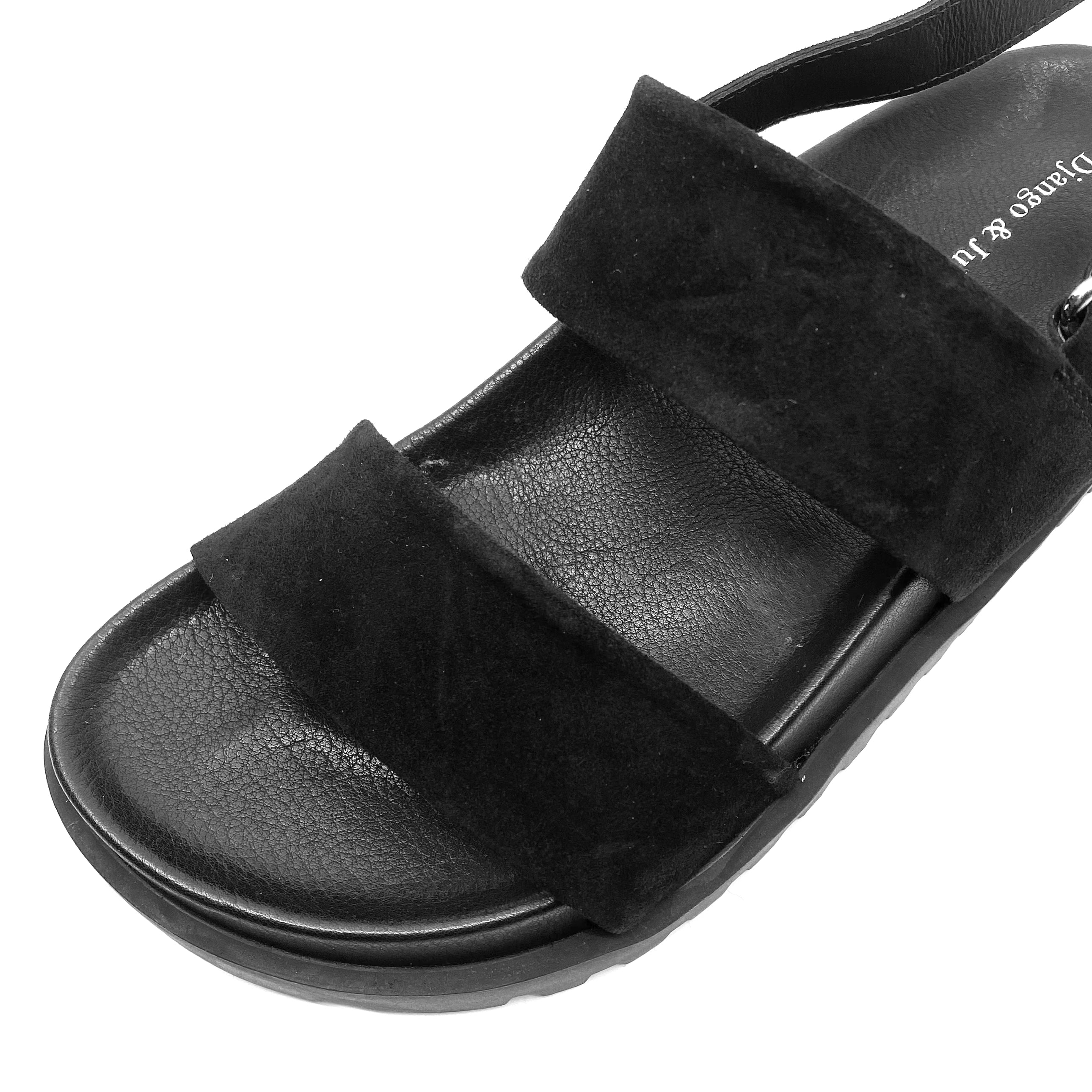 Django & Juliette Unaid Black/ Black Sole Suede