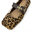 Luna Sole Tash Sand Leopard Pony Mary Jane