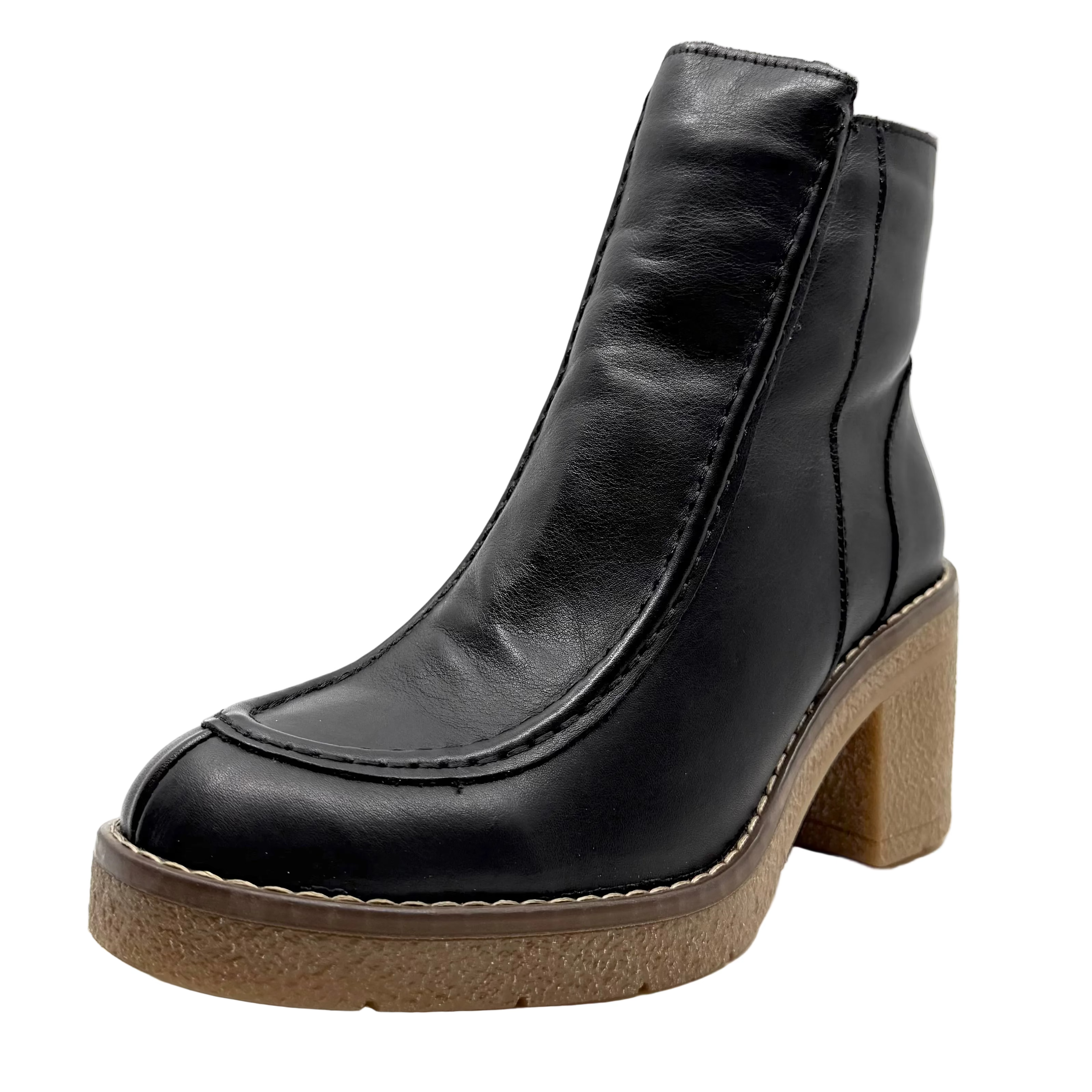 Sala Gem Ankle Boots Black Leather