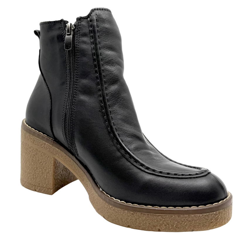 Sala Gem Ankle Boots Black Leather