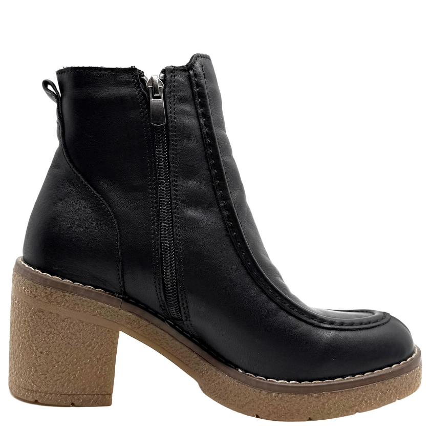 Sala Gem Ankle Boots Black Leather