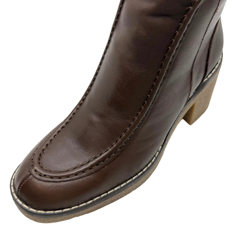 Sala Gem Ankle Boots Praline (Dark Brown) Leather