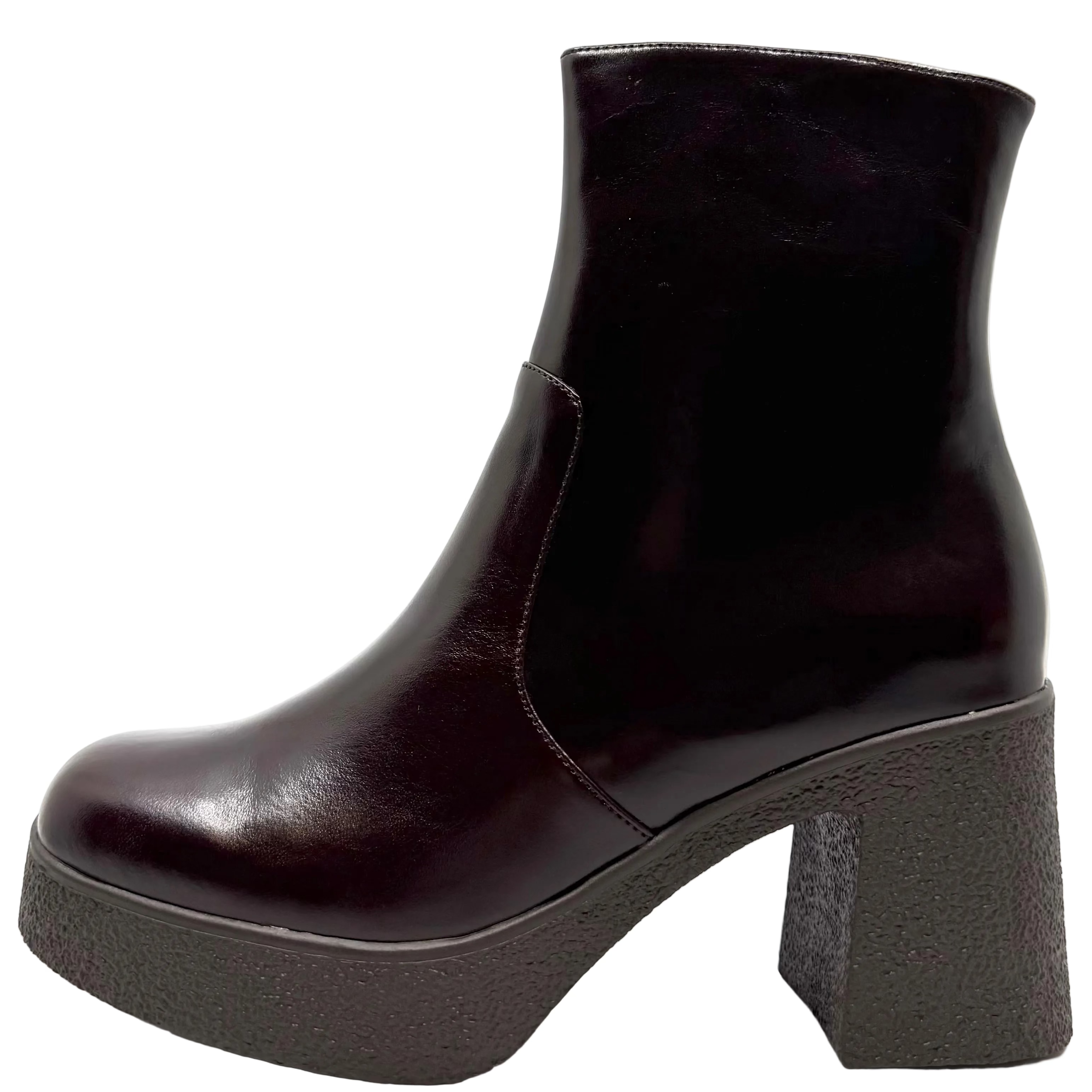 Tamara London Benter Platform Boots Castagna Leather