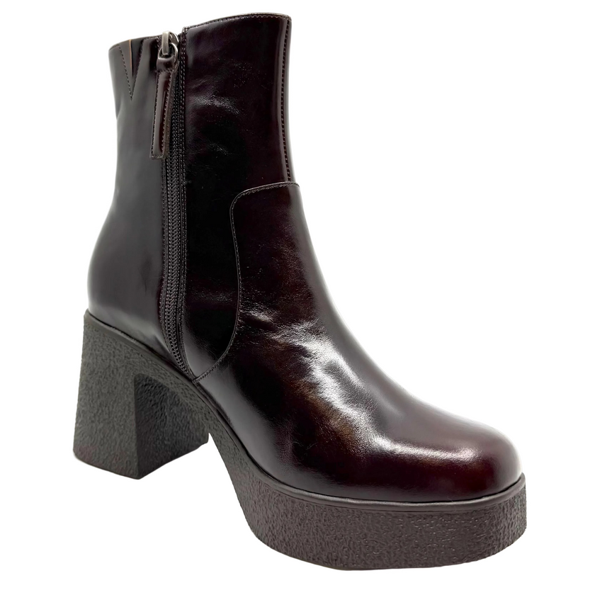 Tamara London Benter Platform Boots Castagna Leather