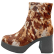 Tamara London Benter Platform Boots Natural Cow