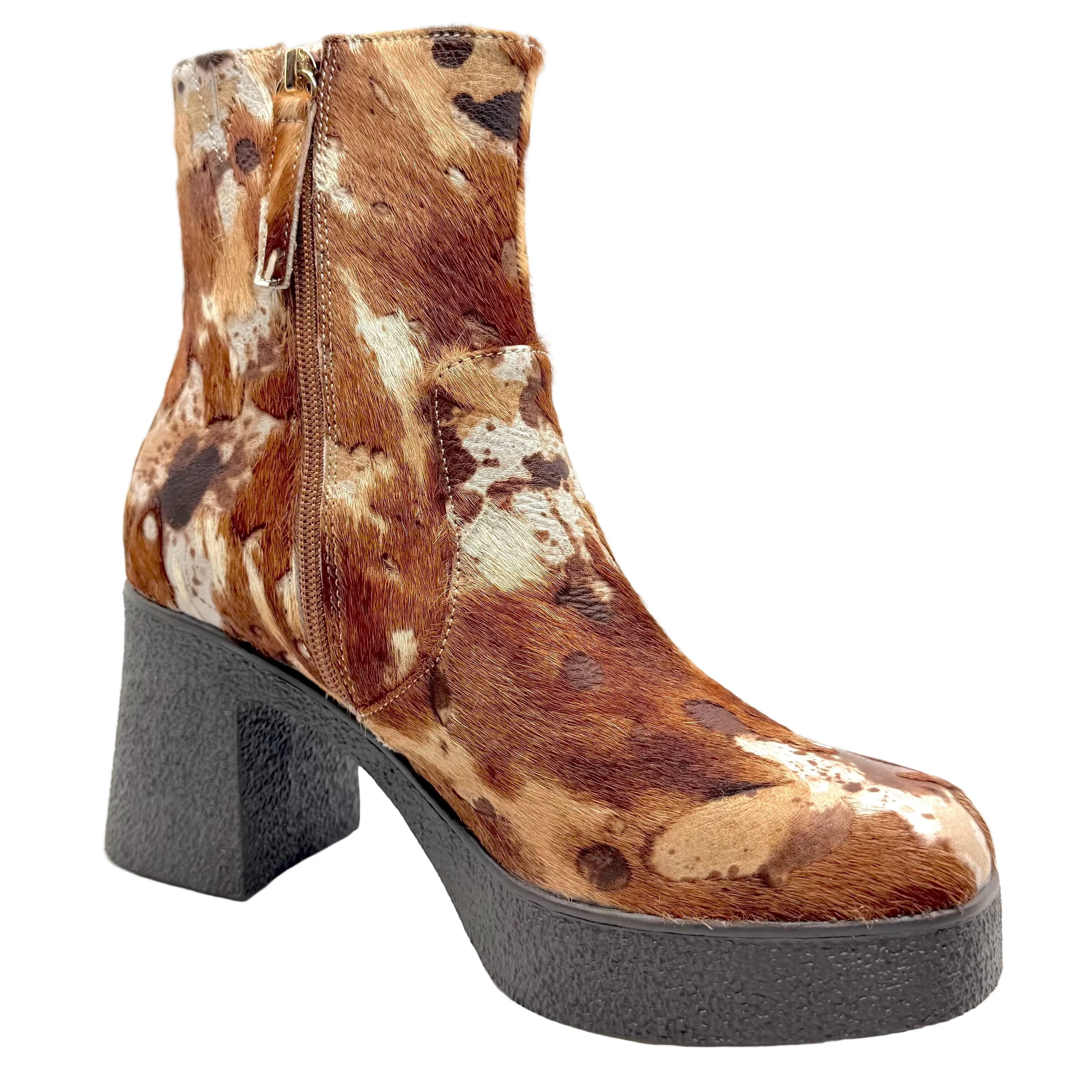 Tamara London Benter Platform Boots Natural Cow