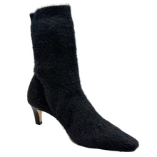 Load image into Gallery viewer, Carrano Knit Furry Sock Boots Vegetal Black
