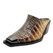 Emma Kate Yoka Mules Beige Snake