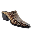 Emma Kate Yoka Mules Beige Snake
