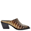 Emma Kate Yoka Mules Beige Snake