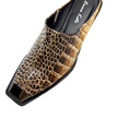 Emma Kate Yoka Mules Beige Snake
