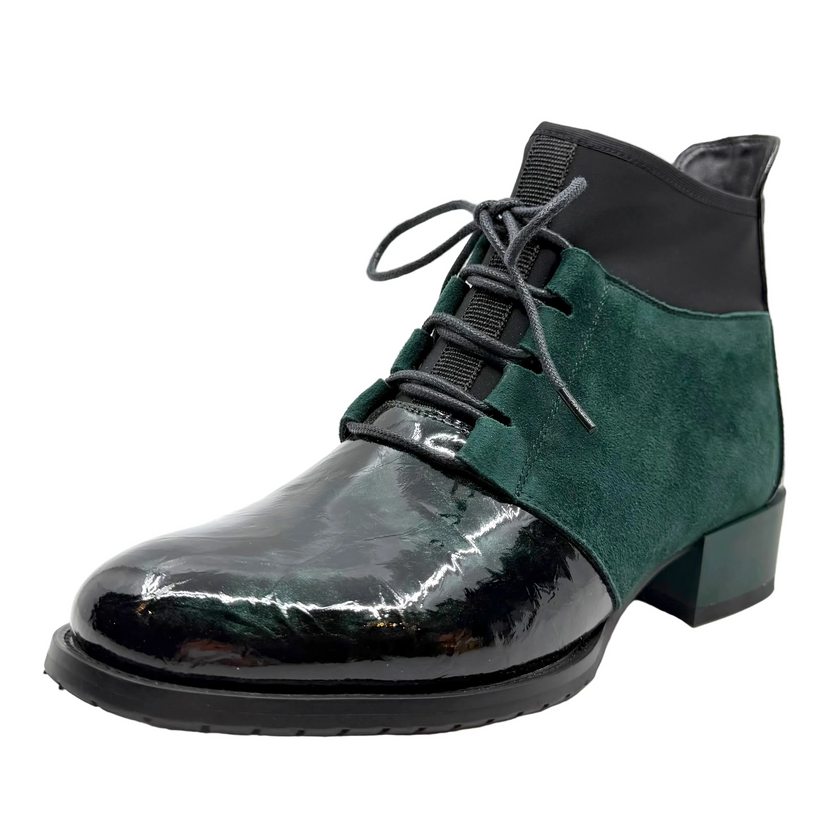 Emma Kate Whoopie Boots Green Suede Mix