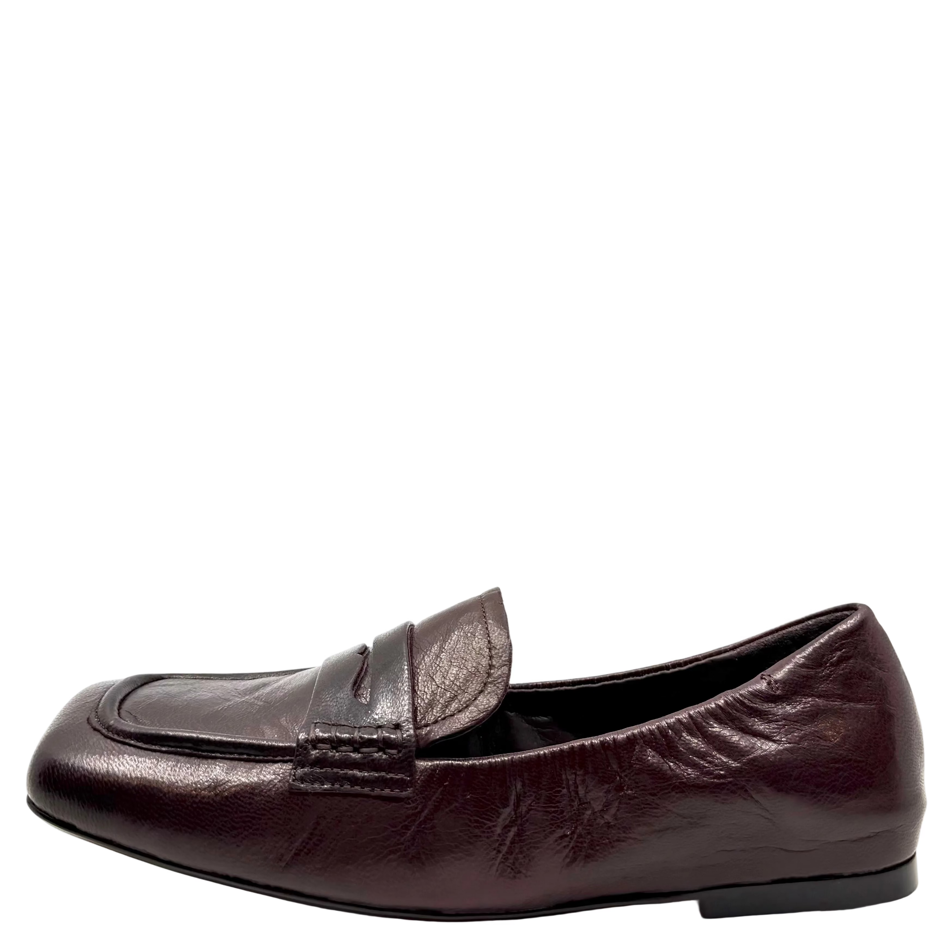 Django & Juliette Alyona Loafers Burgundy Polish Leather