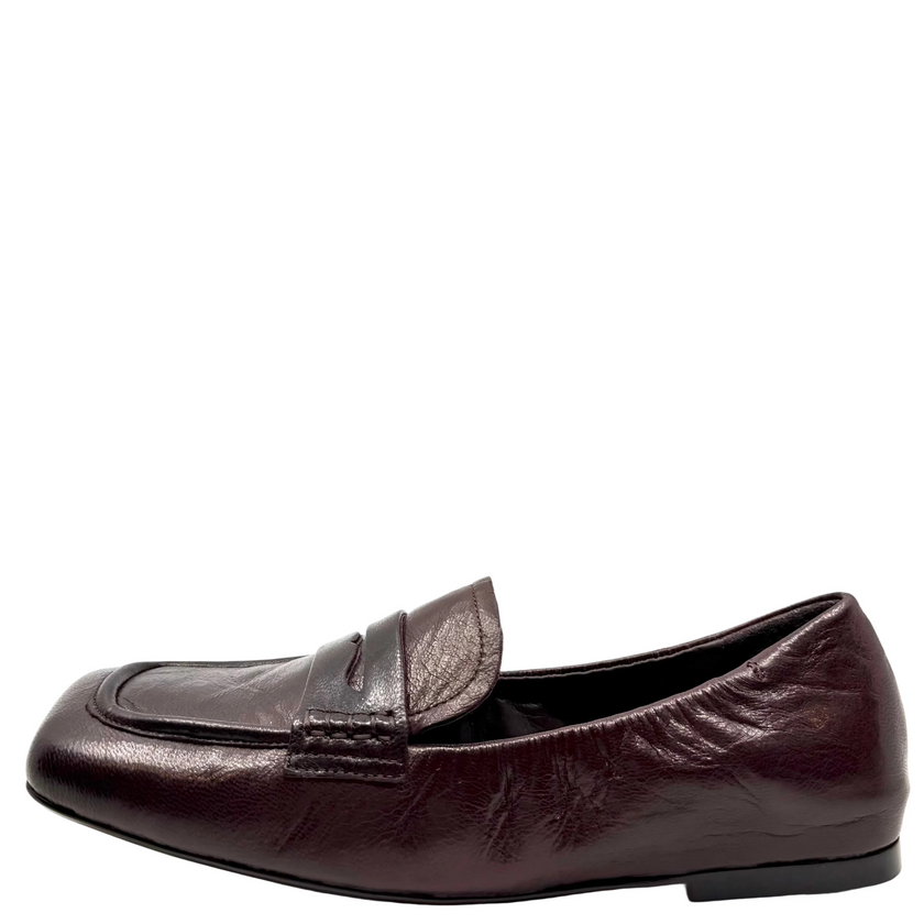 Django & Juliette Alyona Loafers Burgundy Polish Leather