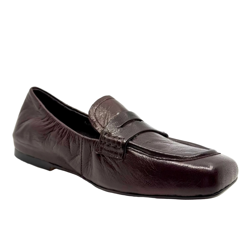 Django & Juliette Alyona Loafers Burgundy Polish Leather