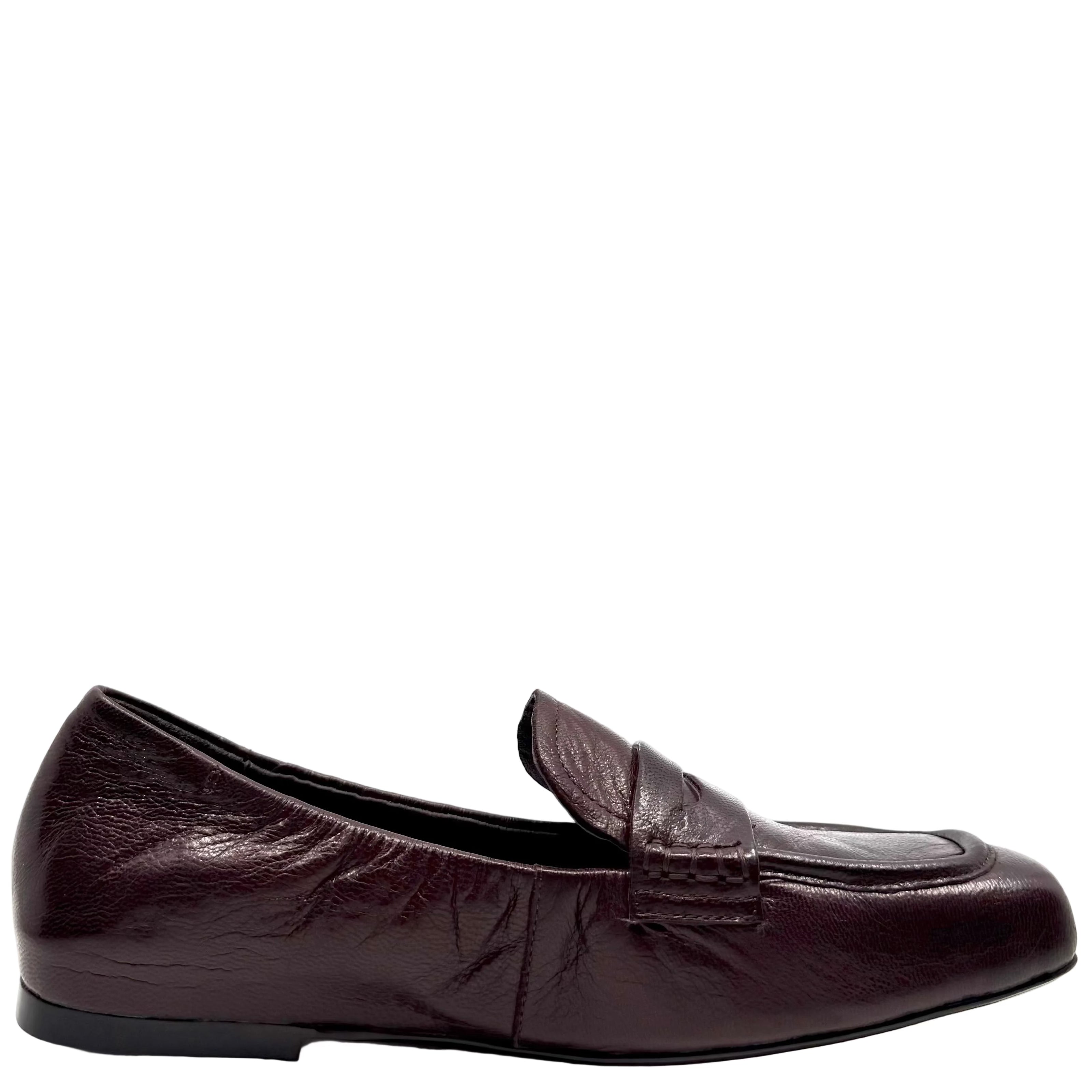 Django & Juliette Alyona Loafers Burgundy Polish Leather