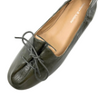 Django & Juliette Ubeeria Flats Olive Polish Leather
