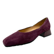 Django & Juliette Shanices Ballet Flats Burgundy Suede Leather