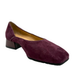 Django & Juliette Shanices Ballet Flats Burgundy Suede Leather
