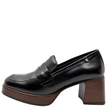 Dorking D9334 Stacked Loafer Black