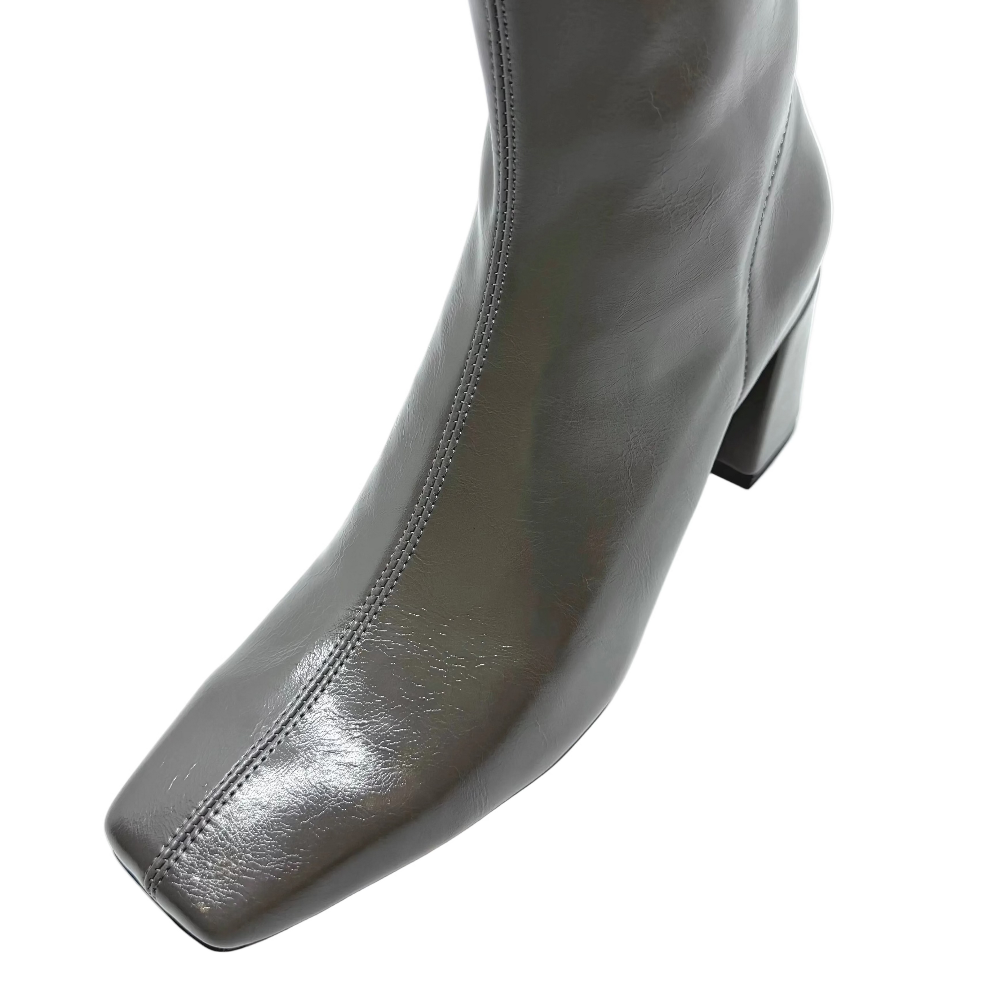 Mollini Wilara Ankle Boot Charcoal Stretch Smooth
