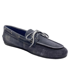 Load image into Gallery viewer, Mollini Jerae Loafers Navy Suede Leather
