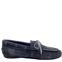 Load image into Gallery viewer, Mollini Jerae Loafers Navy Suede Leather
