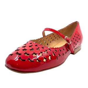Top End Millo New Red Patent Leather Flats